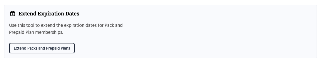 Extend Expiration Dates tool.