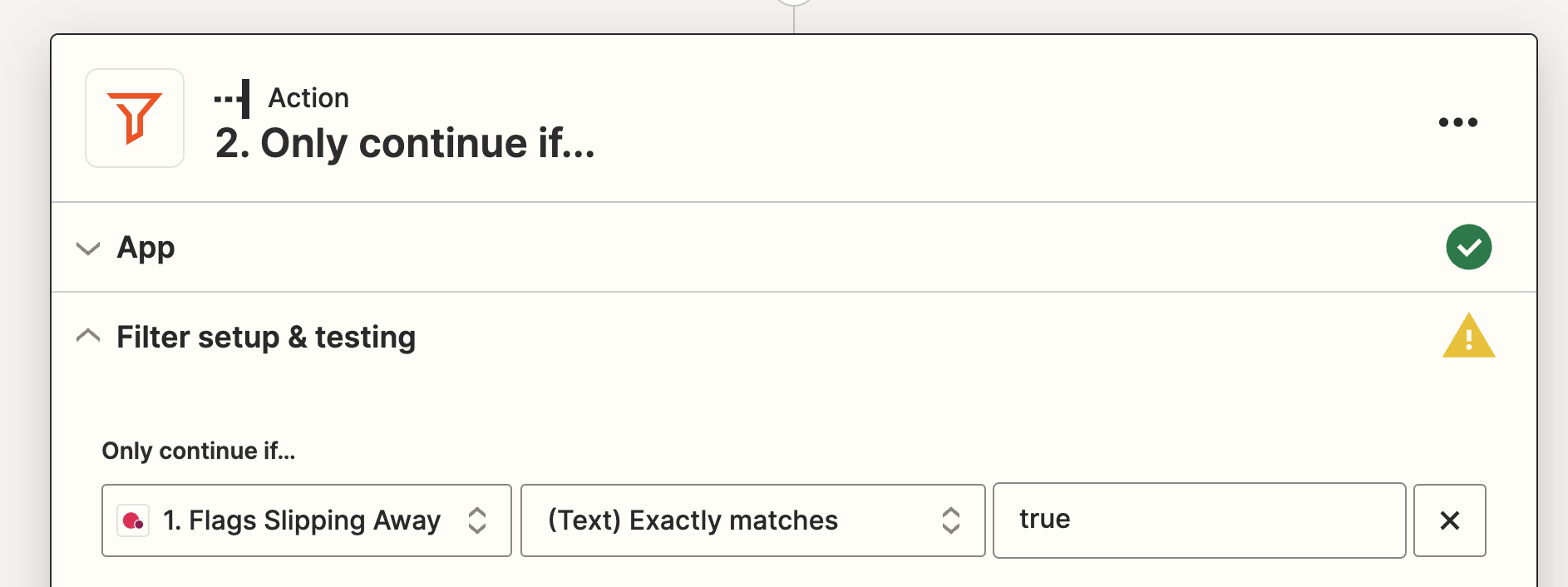 Customer updated flags field being used in a zap.